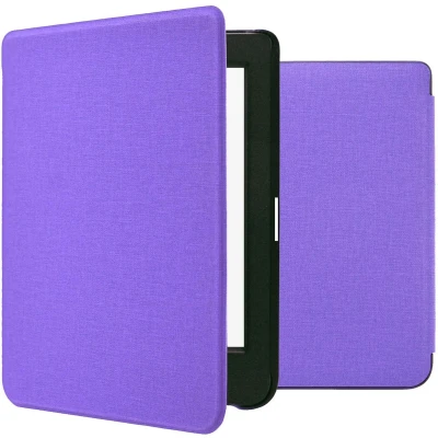 Afbeelding van iMoshion Ereader Cover / Hoesje Geschikt voor Kobo Nia Canvas Sleepcover Bookcase zonder stand Paars