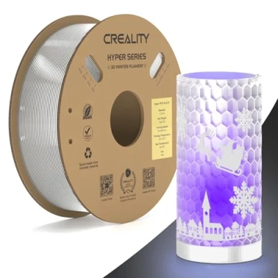 Afbeelding van Creality Hyper PETG filament, transparant filament 1,75 mm, 1 kg, 3D printerfilament, maatnauwkeurigheid +/ 0,03 geschikt voor de meeste printers