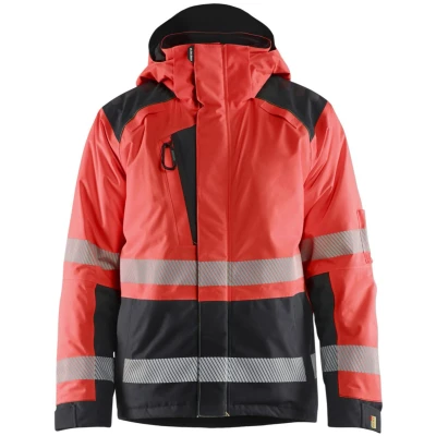 Afbeelding van Blaklader 4455 1987 Winterjas High Vis Rood/Zwart XL