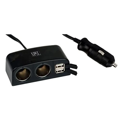 Image de Chargeur allume cigares 2 ports USB et prises TNB