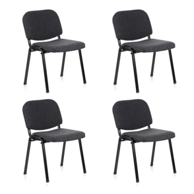 Afbeelding van Vergaderstoel Polyester Grafiet 4 Stuks Per Pakket Ergonomisch