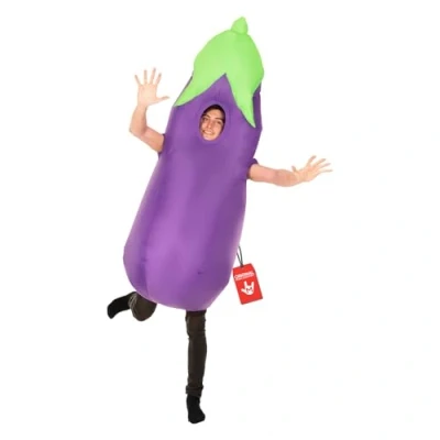 Afbeelding van Morph Aubergine opblaasbaar kostuum