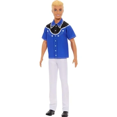 Image de Fashionistas poupée ken blond look western HRH25