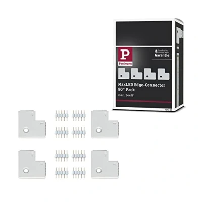 Image de Paulmann 706.16 Lighting Connector Accessoire d&#039;Eclairage Connector, blanc, en plastique, III, 144 W, 25 mm