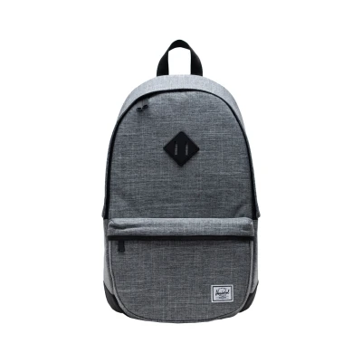 Afbeelding van Heritage Pro Raven Crosshatch/Black / Rugzak Schooltas met 21.5L opbergvolume gerecycleerde stof en een extra groot voorvak voor gemakkelijke toegang tot de benodigdheden levenslange fabrieksgarantie (limited) Grijs