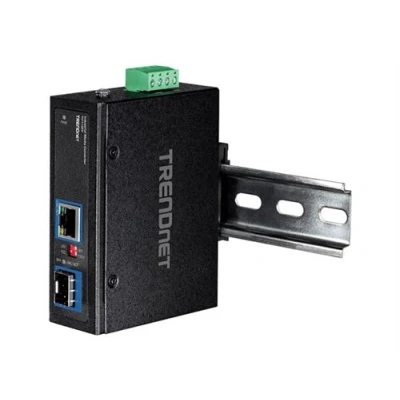 Image de TRENDnet TI F11SFP Convertisseur de support GigE 10Base T 100Base TX 1000Base RJ 45 / SFP (mini GBIC)