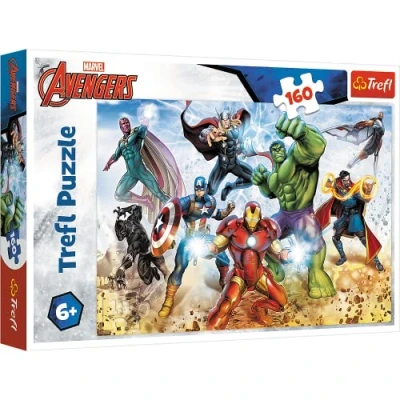 Image de Trefl, Puzzle, Prêt à sauver le monde, Marvel Avengers, 160 Pièces, pour les Enfants partir de 6 ans