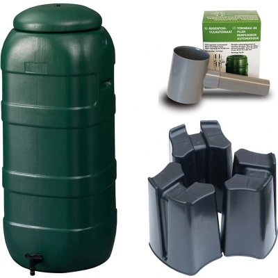 Afbeelding van Regenton Rainsaver Groen 100 L + Voet Vulautomaat