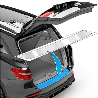 Afbeelding van Beschermfolie, voor de auto, kofferbak, compleet, Skoda Enyaq iV 5A I 2021 2024, achterbumper, transparant, zelfklevend