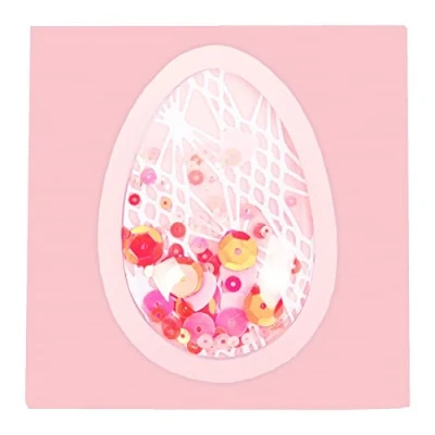 Afbeelding van Sizzix 664336 koepelshaker, 7,6 x 5,1 cm, 6 stuks, eier ballon, Eén maat
