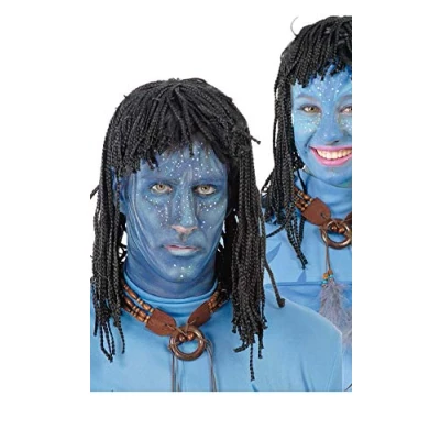 Afbeelding van Fiestas Guirca Zwarte pruik Carnaval accessoires Pruiken