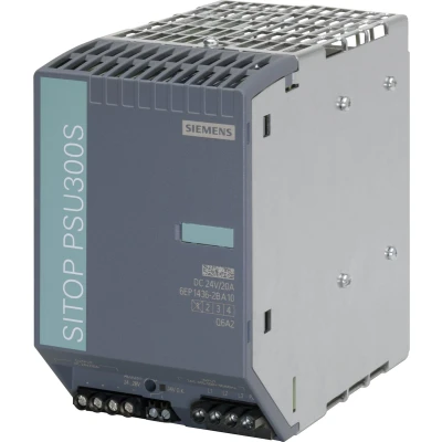 Afbeelding van Siemens SITOP PSU300S 24 V/20 A DIN rail netvoeding V/DC 20 480 W Aantal uitgangen: 1 x Inhoud: stuk(s)