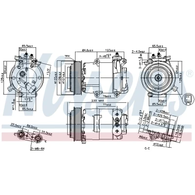 Afbeelding van Nissens Airco compressor 89569