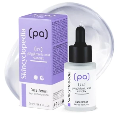Afbeelding van Skincyclopedia Vochtinbregende gezichtsserum met 3% polyglutaminezuurcomplex, 30 ml Ideaal voor de doffe, vochtarme of droge huid die eerste tekenen van veroudering vertoont