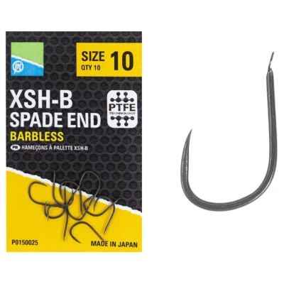 Afbeelding van Preston XSH B Spade End Barbless (10 pcs) Maat : 14