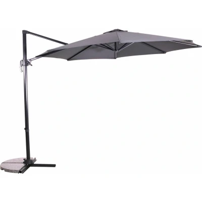 Afbeelding van Libra zweefparasol grijs 3 m