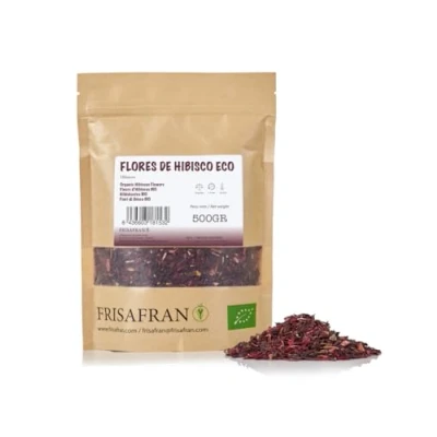 Afbeelding van FRISAFRAN Biologische Hibiscusbloem Los Ik koel je Huidherstel Detox 500 g