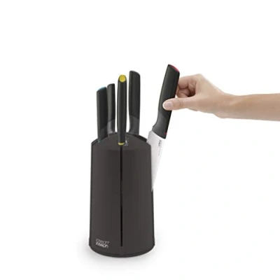 Image de Bloc de 5 couteaux Elevate ™ Joseph Noir Inox