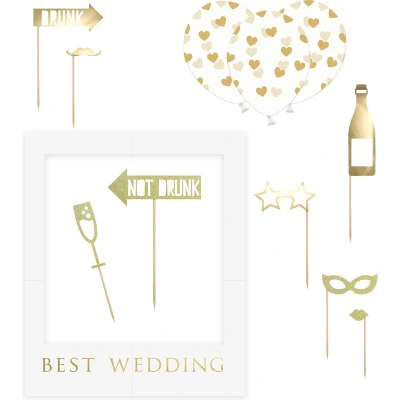 Afbeelding van Selfie Foto frame kit Best Wedding