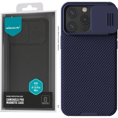 Afbeelding van Nillkin CamShield Pro Magnetisch Hoesje voor iPhone 15 Max met Camerabeschermer Paars