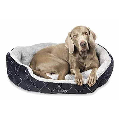Afbeelding van Nobby comfortbed ovaal ceno zwart 45 x 40 19 cm