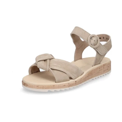 Afbeelding van Paul Green Sandalen, Dames, Maat: 43, Champagne Veloursleer
