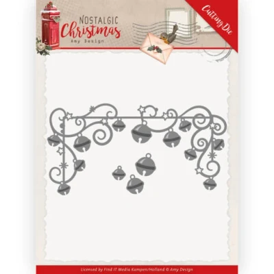 Afbeelding van Hanging Christmas Bells Nostalgic Cutting Dies by Amy Design