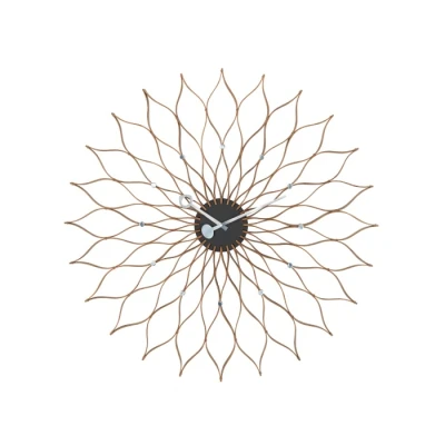 Afbeelding van Vitra Sunflower Clock Wandklok Berken Pot Interieur