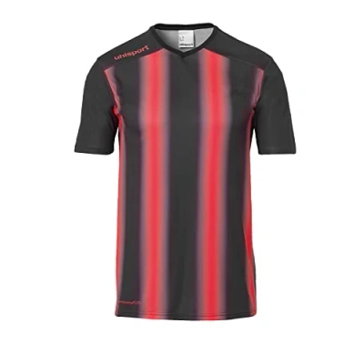 Afbeelding van Uhlsport Stripe 2.0 Shirt Korte Mouw Kinderen Zwart / Rood Maat: 116