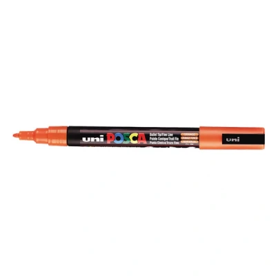 Image de Uni ball Posca Marqueur pointe fine conique Orange foncé