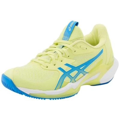 Afbeelding van Asics Solution Speed FF 3 Hardloopschoenen voor op de weg, Dames, Maat: 42.5, Huddle yellow blue coast Kunststof