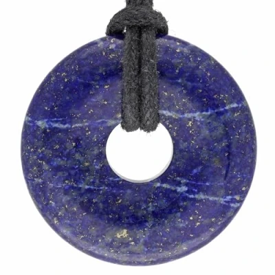 Afbeelding van Lebensquelle Plus Lapis lazuli Donut edelsteen Ø 30 mm hanger, edelsteen, lazuli,