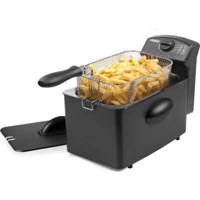 Afbeelding van Princess Frituurpan 182729 Friteuse 4 liter Koude zone 2000 Watt Black Steel Collectie