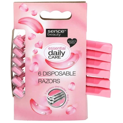 Afbeelding van SenceBeauty Wegwerpscheermesjes 6ST