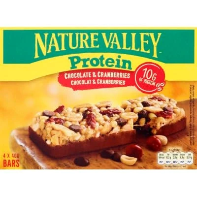 Afbeelding van Nature Valley Proteine Repen Berries &amp; Chocolate 1 x 4 stuks