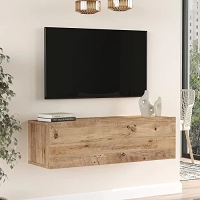 Afbeelding van Tv meubel Lapinlahti 100x31,5x29,5cm houtkleurig