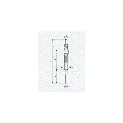 Afbeelding van MAGNETI MARELLI 062900079304 Gloeibougie 4,4V 8A M8X1 CHEVROLET: Captiva, Cruze Saloon