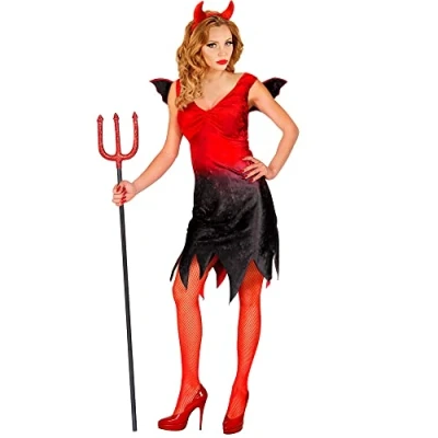 Afbeelding van Widmann Duivel Kostuum Hot &amp; Spicy Duivelin XL Vrouw Rood Small Halloween Verkleedkleding