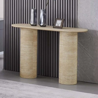 Afbeelding van Milton &amp; Oldbrook Wandtafel 120 cm Geneva Travertinlook