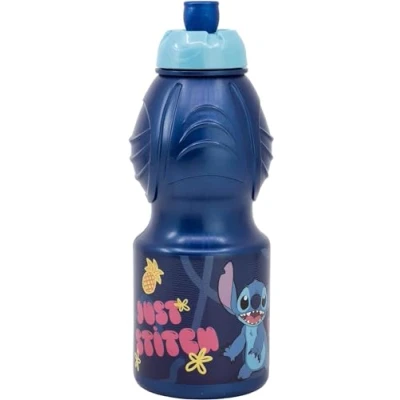 Afbeelding van ALMACENESADAN, 4940 Terug naar school, kerstcadeau, bestaande uit 400 ml sportfles, meerkleurig, herbruikbaar, BPA vrij, gelicentieerd product (Stitch)