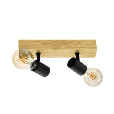 Afbeelding van Eglo Verlichting Balkspot Townshend 3 2L eiken/zwart