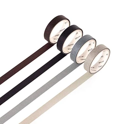 Afbeelding van Yubbaex Washi Tape, natuurlijke kleur voor scrapbooking, dagboek, knutselen, cadeauverpakking, scrapbooking (5 koele kleuren)