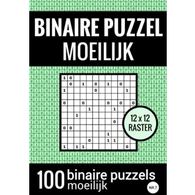 Image de Binaire Puzzel Moeilijk Puzzelboek met 100 Binairo&#039;s NR.7