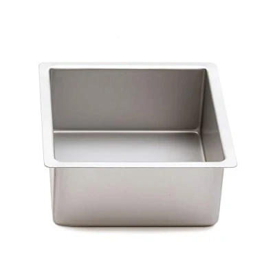 Afbeelding van Vierkante aluminium bakvorm 10cm hoog, 40cm Decora