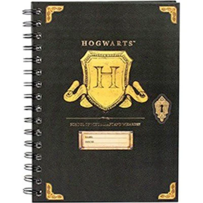 Afbeelding van Harry Potter Notitieboek Wiro A5 Hogwarts Shield Zwart