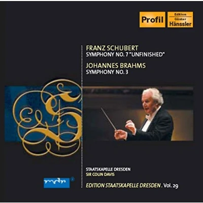 Afbeelding van Staatskapelle Dresden, Sir Colin Davis Schubert: Symphony No.8/Brahms: No.3 (CD)