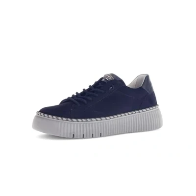 Afbeelding van Gabor Sneakers laag, Dames, Maat: 41, Atlantik/nightblue Leer