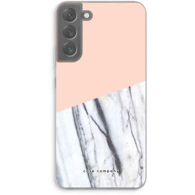Afbeelding van Case Company® hoesje geschikt voor Samsung Galaxy S22 Plus A touch of peach Soft Cover Telefoonhoesje Bescherming aan alle Kanten en Schermrand