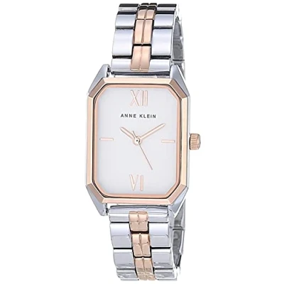 Afbeelding van ANNE KLEIN Polshorloge voor dames, zilver/roségoud, Jurk