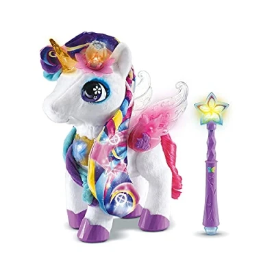 Afbeelding van VTech Styla, Ma Magische Make up Eenhoorn, Interactieve Eenhoorn Pluche Vanaf 4 Jaar Franse versie